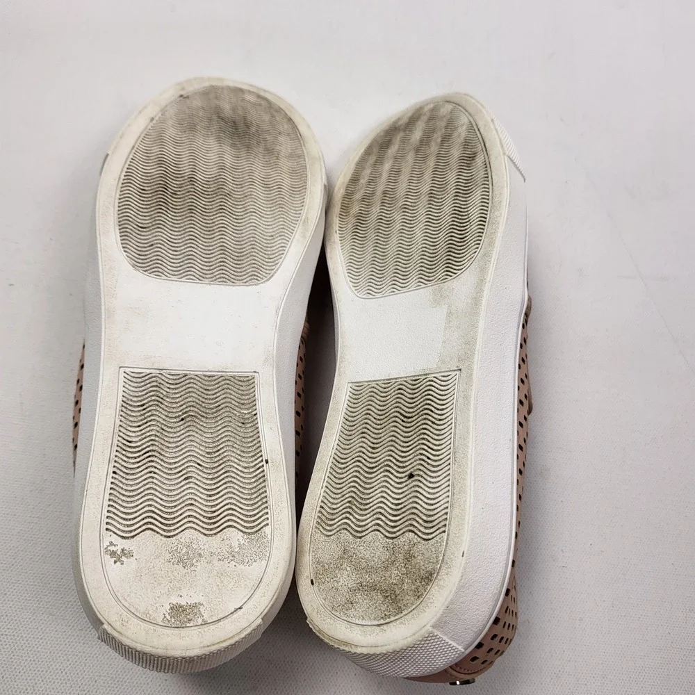 Steve Madden Elenor Pink Sneakers Women's Size 8.5 Slip On Perforated Laser Cut - Picture 7 of 7